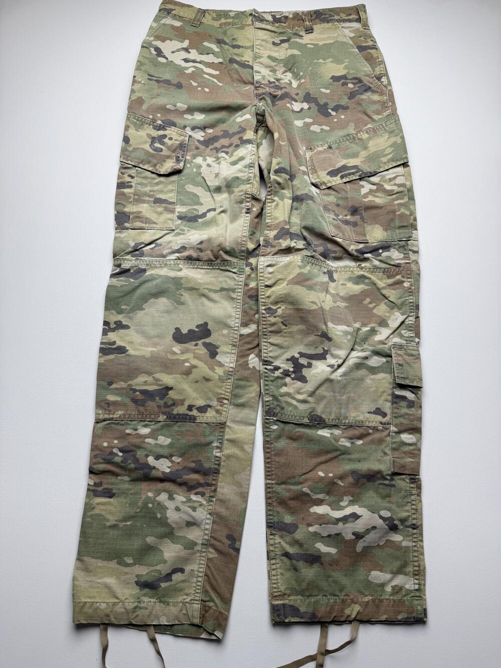 Army Combat Uniform Pants Mens Small Long Camo Cargo Tactical Workwear Utility